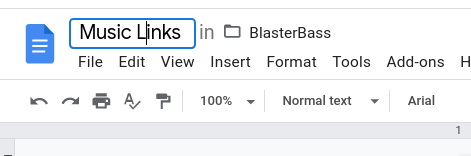 Textbox to change document title