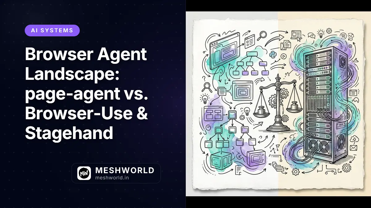 Browser Agent Landscape: page-agent vs. Browser-Use & Stagehand