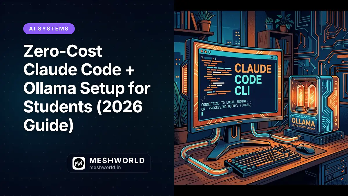 Zero-Cost Claude Code + Ollama Setup for Students (2026 Guide)