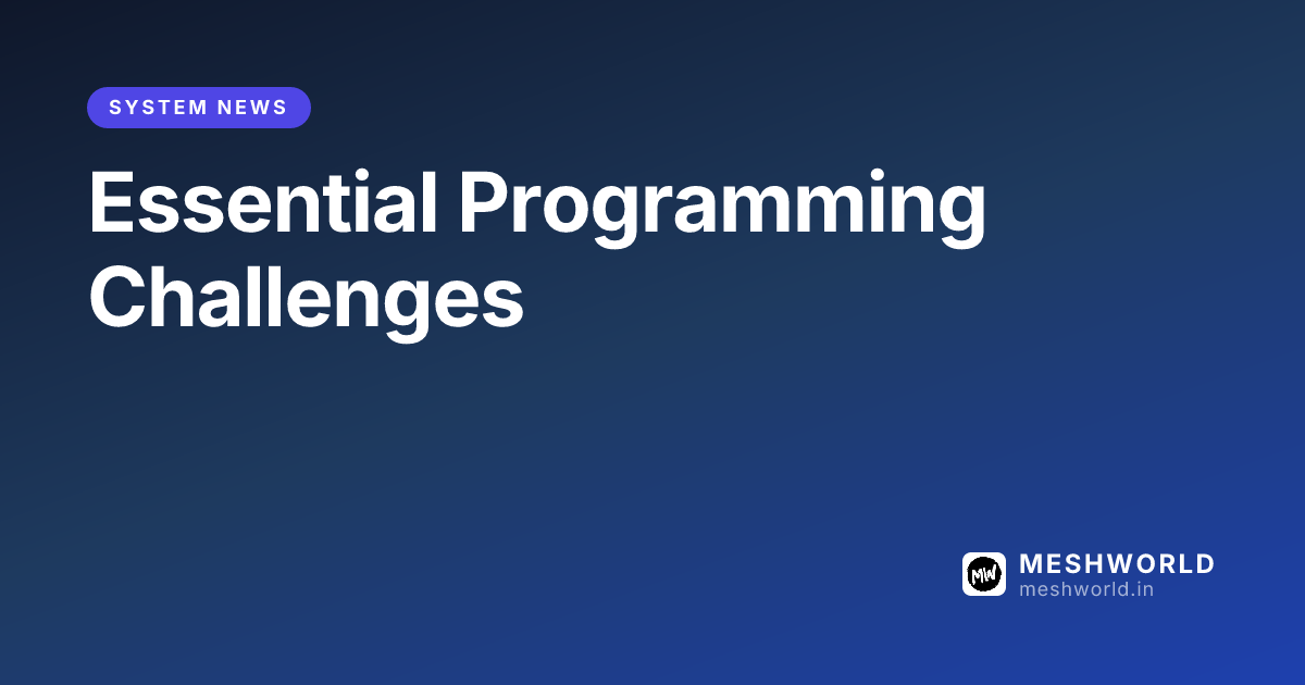 Essential Programming Challenges