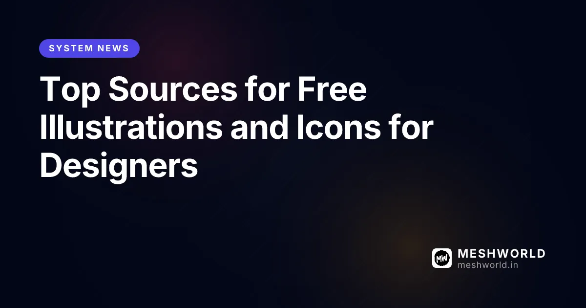 Top Sources for Free Illustrations and Icons for Designers