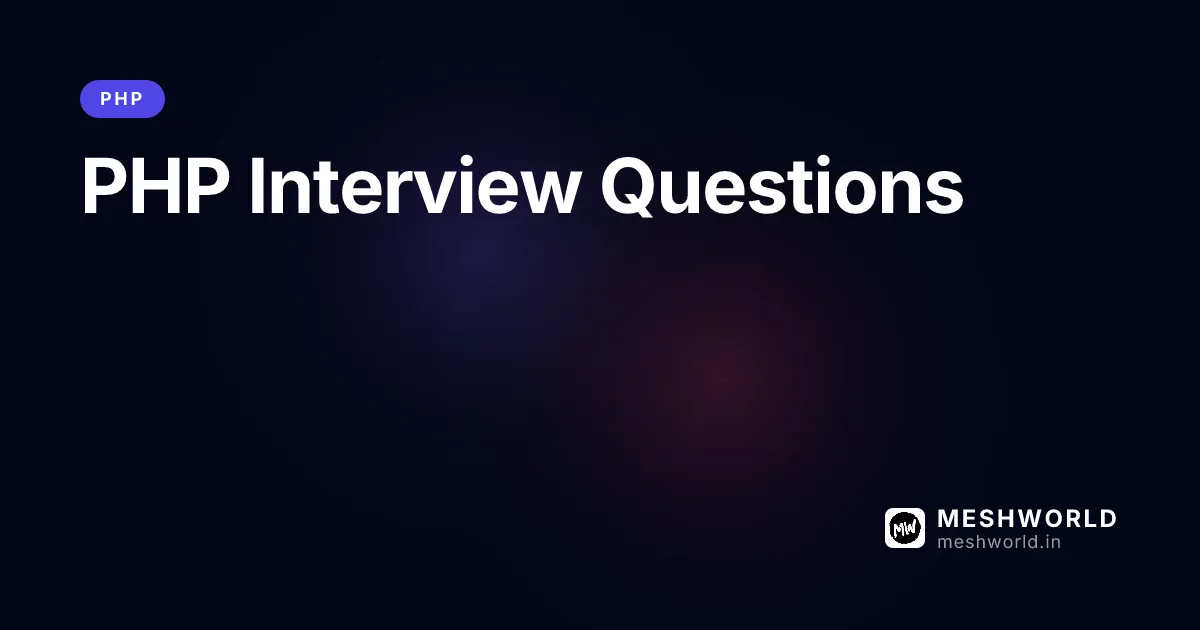 PHP Interview Questions