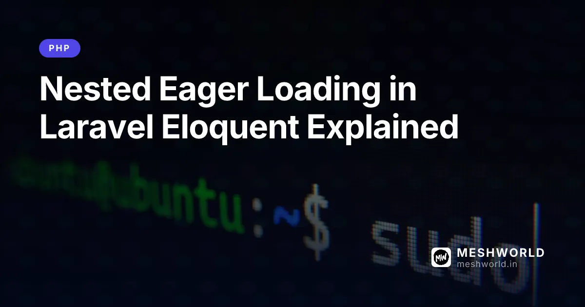 Nested Eager Loading in Laravel Eloquent Explained