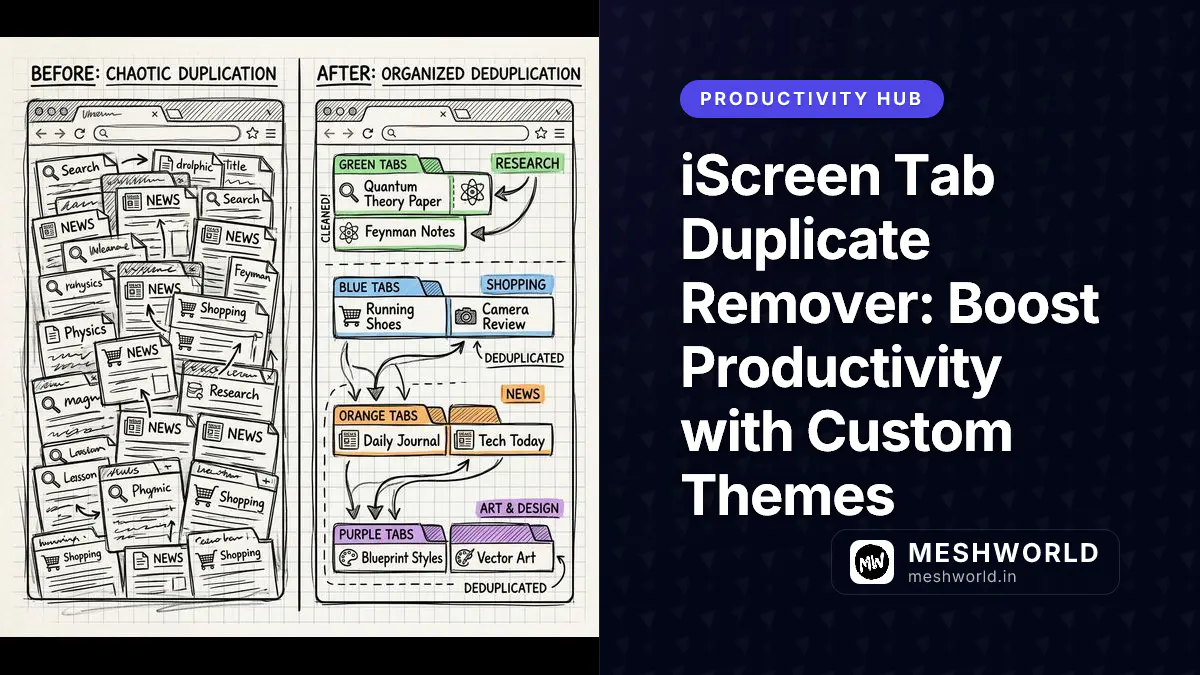 iScreen Tab Duplicate Remover: Boost Productivity with Custom Themes