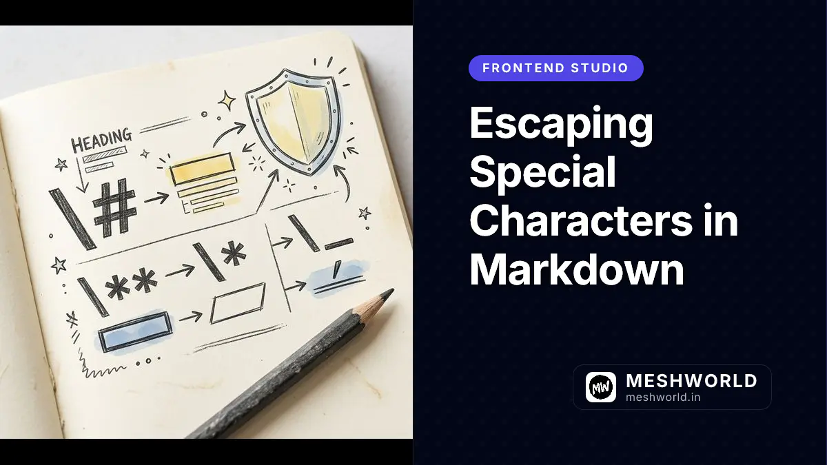 Escaping Special Characters in Markdown