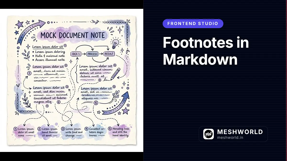 Footnotes in Markdown